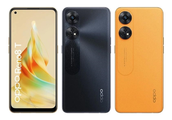 OPPO Reno 8T外观渲染图曝光：单孔直屏、后置双环三摄