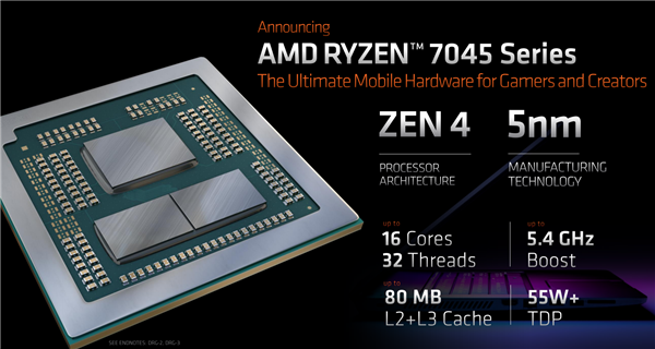 AMD Zen4霸气！移动版12核心解锁130W 直追170W桌面12核心