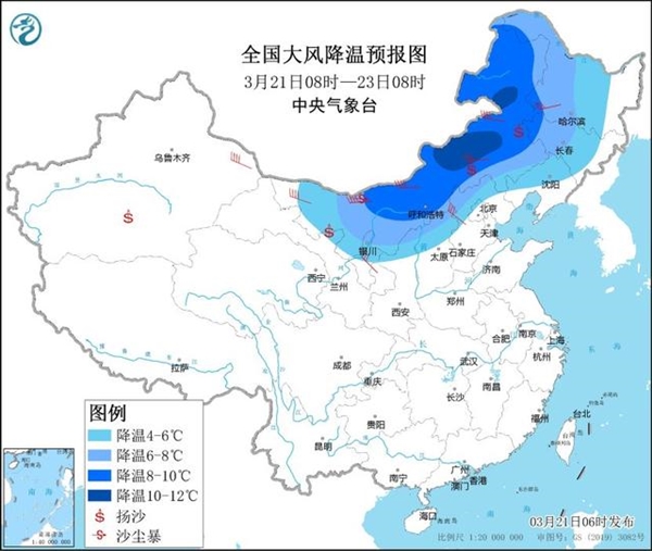 沙尘暴黄色预警：北方超10省将迎来大范围沙尘天气