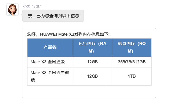 12999元起售！华为Mate X3性能揭晓：骁龙8+4G版 标配12GB内存