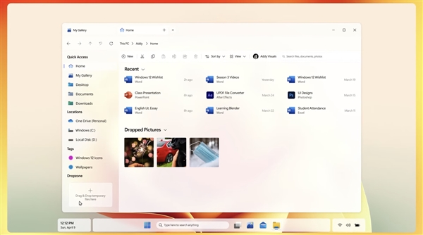 Windows 12这般模样？概念设计出炉：任务栏/开始菜单无比舒服
