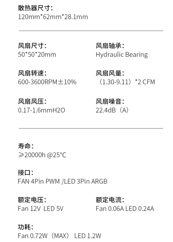 内存主动散热又一力作：乔思伯推出NF-1双50mm风扇散热器