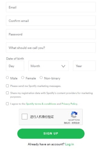 spotify怎么注册账户