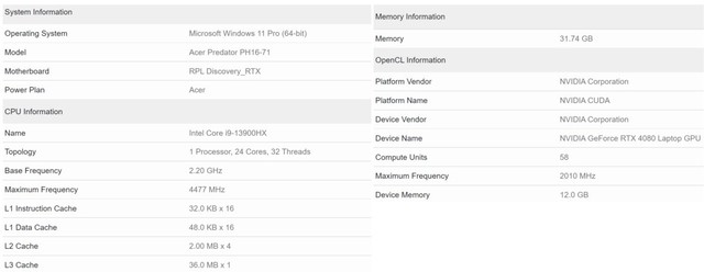 比RTX 3080快42%！移动版RTX 4080显卡将采用7424个CUDA核心