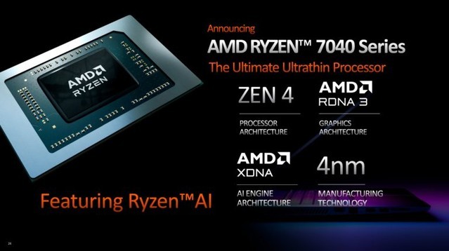 AMD推出锐龙7000移动系列 高达16核Zen4与锐龙9 7945HX