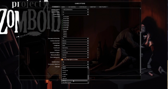 project zomboid怎么调中文-僵尸毁灭工程设置中文方法