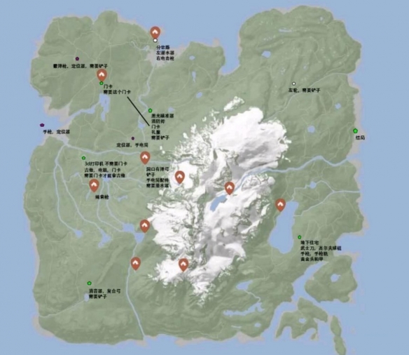 森林之子地图道具位置分布总览-地图道具在哪