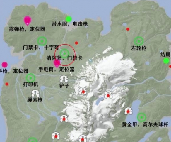 森林之子物资分布都在什么地方-物资分布图攻略分享