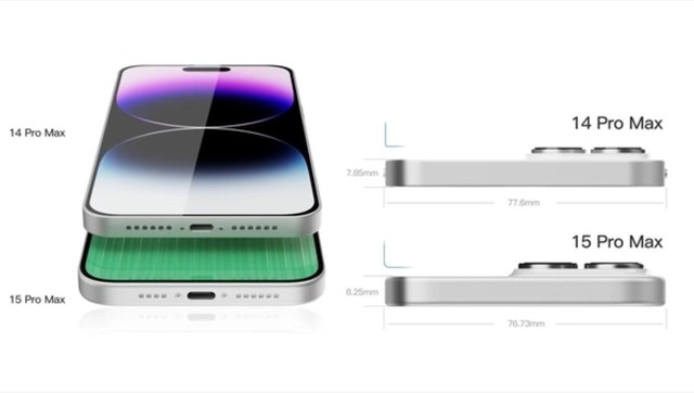 iPhone 15 Pro Max曝光：更厚更重了