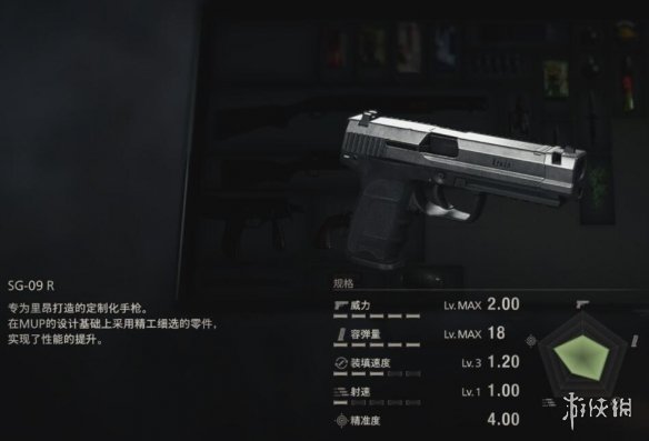 生化危机4重制版全武器图鉴汇总-全部武器有哪些 SG-09R手枪