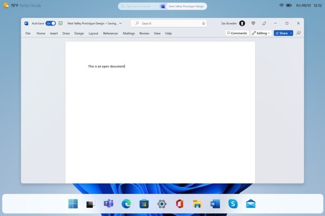 复刻MacOS？微软Win12原型系统用户界面曝光：浮动任务栏亮相