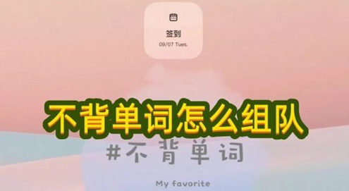 不背单词app怎么组队(背单词app哪个最好)