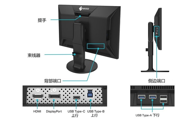 艺卓发布新一代24.1”配备USB-C的色彩管理显示器CS2400S