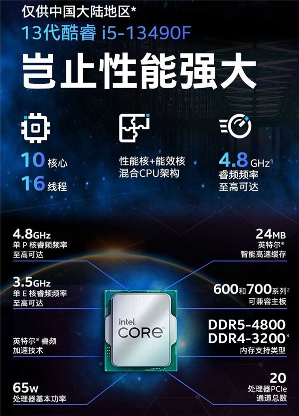 Intel中国特供CPU大促：立减220元 到手仅1399