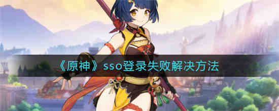 原神sso登录失败是怎么回事(原神sso登录失败怎么解决)