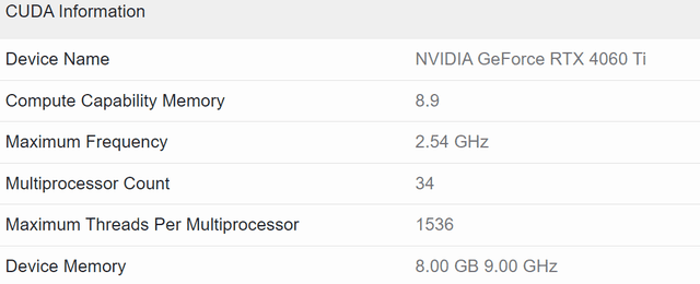 RTX 4060 Ti 跑分现身，与 RTX 3060 Ti 相比提升有限