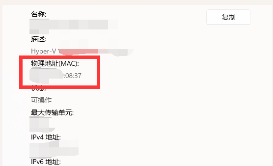 windows查看mac地址的命令(win11查看mac地址命令)