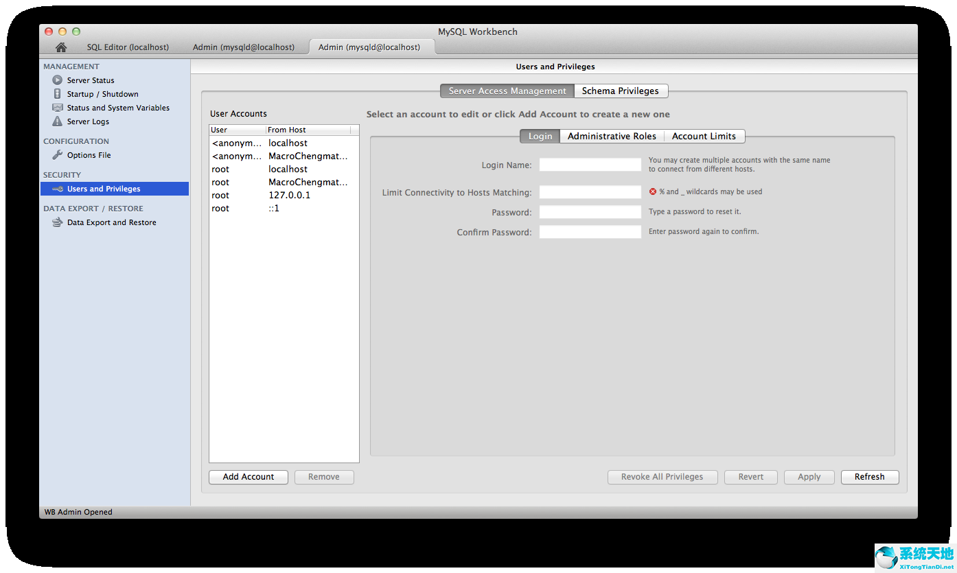 mac版MySQL Workbench 安装使用、管理MySQL数据库教程