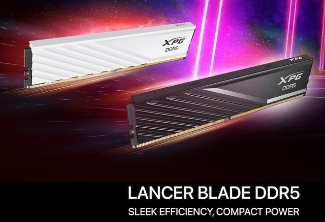 威刚发布XPG LANCER BLADE系列DDR5内存：矮版散热片设计，兼容性更好
