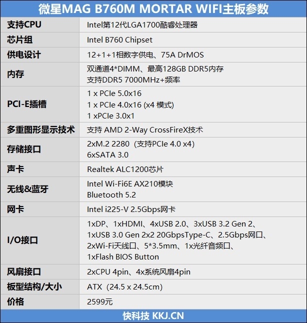 内存轻松超频6800MHz！微星B760M MORTAR WIFI迫击炮主板评测：14相75A供电