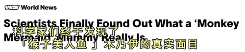 日本美人鱼木乃伊200年谜团揭晓：水猴子都要“直呼内行”