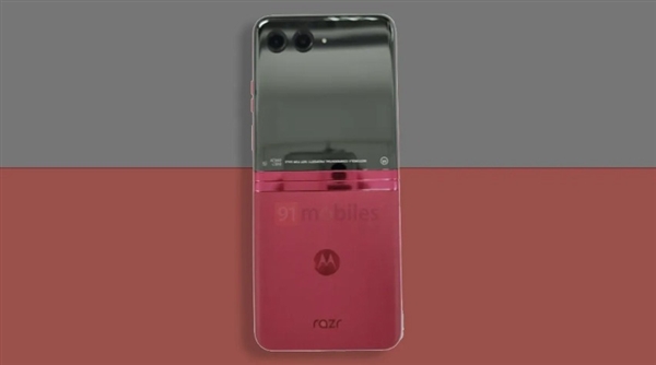 最便宜竖折叠继任者！摩托罗拉Razr 2023真机图出炉：首次拼色后壳