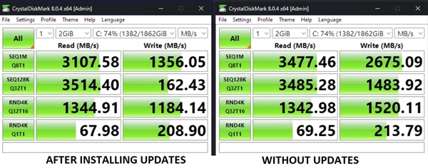 微软称新版Win11速度起飞 用户安装后实测无语：SSD性能跌成狗