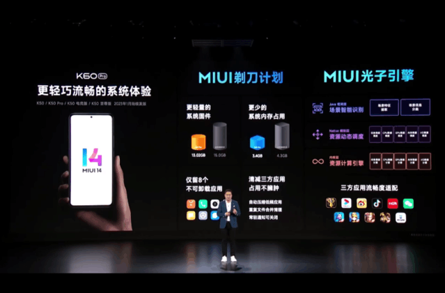 Redmi K60系列原生搭载MIUI 14 系统更流畅