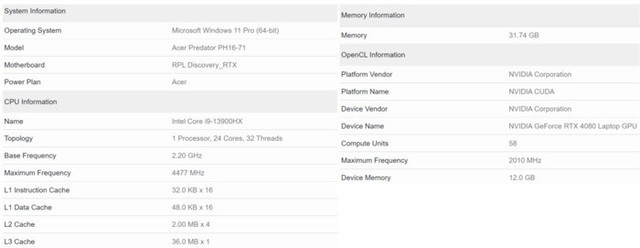 RTX 4080移动版参数抢先看 性能可不低