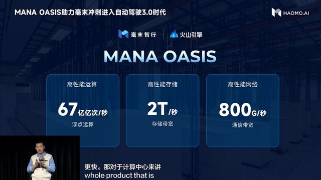 中国最大自动驾驶智算中心MANA OASIS成立 毫末智行与火山引擎联合打造