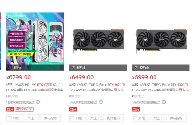 RTX 4070Ti今天正式开售：6499元起 现货充足