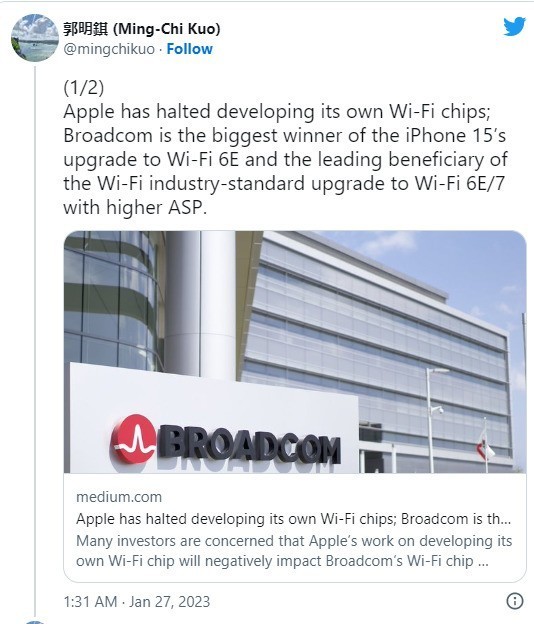 iPhone 的信号没救了？苹果放弃自研 WiFi 芯片