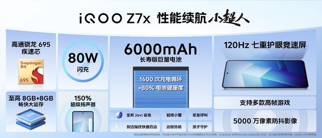 至高支持120W超快闪充 iQOO Z7系列正式开售