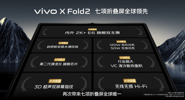 8.03英寸折叠巨幕！全能折叠旗舰vivo X Fold2亮相