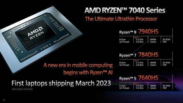 AMD Zen4新品曝光：35W性能越级