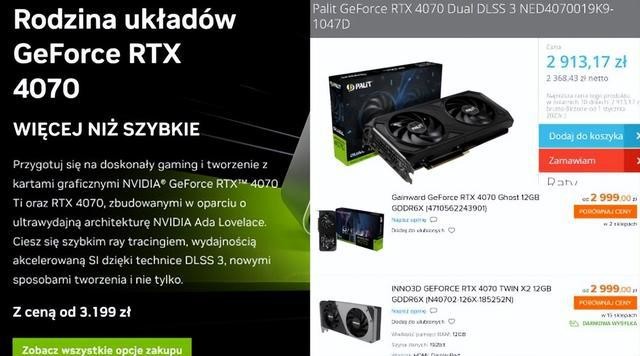 NVIDIA断供RTX 4070显卡：第三方随意降价、销量惨淡