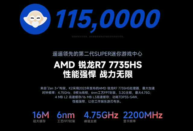 GMK极摩客K27735HS 16+512GB，首发福利2299元，10点现货开抢