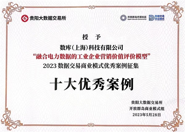 全国首个通过数据交易场所实现  “产业+电力”数据赋能金融科技的创新案例