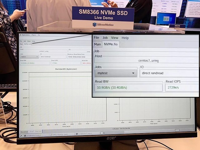 2023 COMPUTEX：SMI现场实测MonTitan Gen5企业级SSD