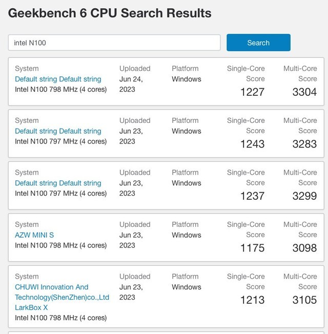 intel Yes！英特尔4小核处理器N100跑分达i5-7400水平