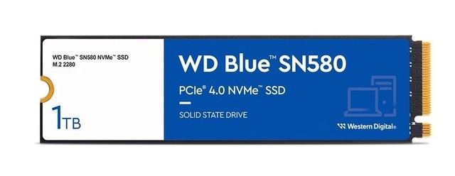 西部数据SN580蓝盘SSD发布：4150 MB/s、可选2TB