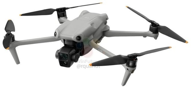 大疆 DJI Air 3 无人机渲染图曝光，搭载双摄像头系统、新款控制器