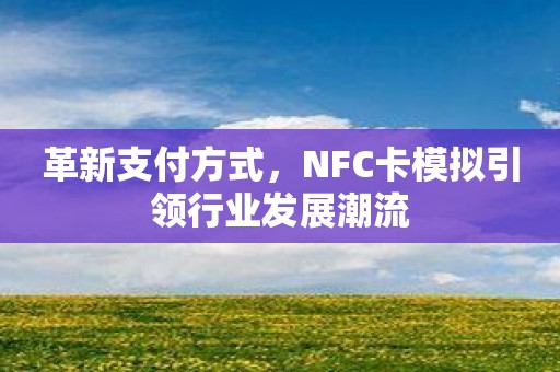 革新支付方式，NFC卡模拟引领行业发展潮流