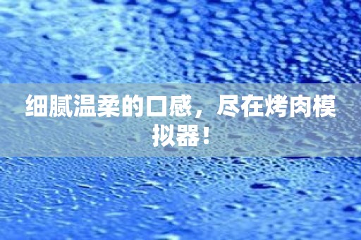 细腻温柔的口感，尽在烤肉模拟器！