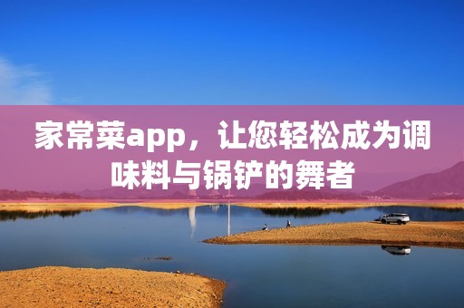 家常菜app，让您轻松成为调味料与锅铲的舞者