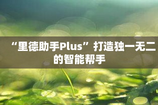 “里德助手Plus”打造独一无二的智能帮手