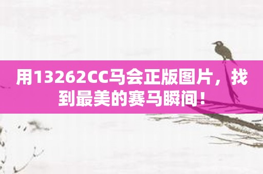 用13262CC马会正版图片，找到最美的赛马瞬间！