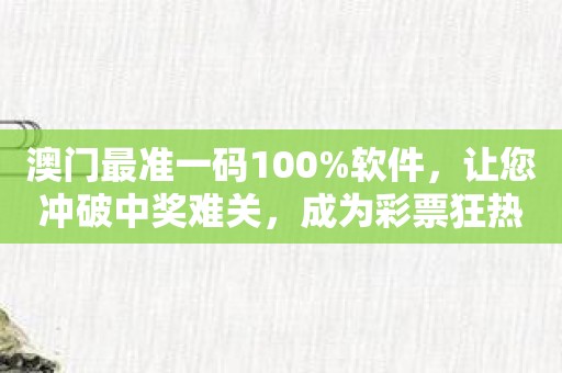 澳门最准一码100%软件，让您冲破中奖难关，成为彩票狂热的胜者！