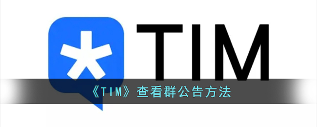 《TIM》查看群公告方法